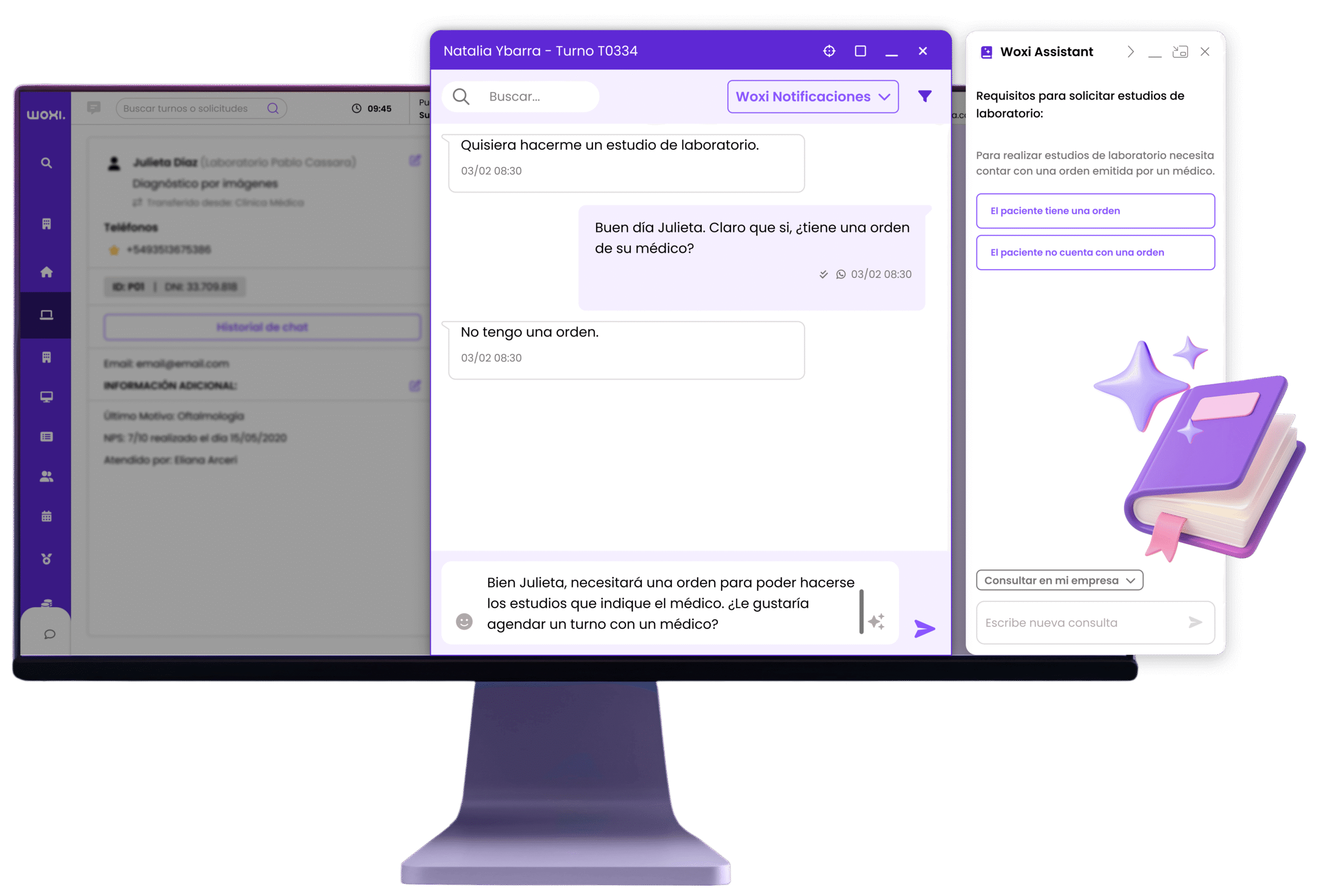 Base de conocimientos IA Woxi atención al cliente empresas Perú